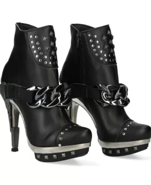 Clearance New Rock Boot Back Patf.acero -Punk003Cad-V1
