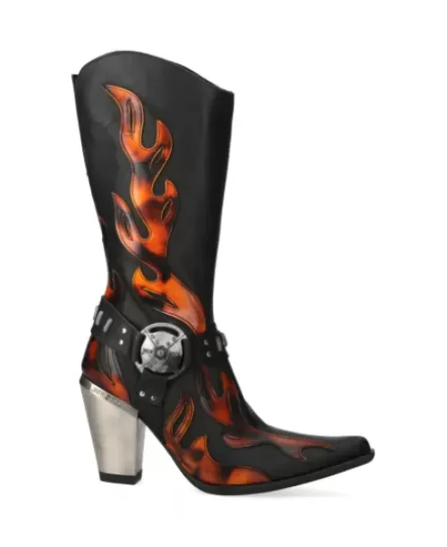 New New Rock Boot Bu -7901-1