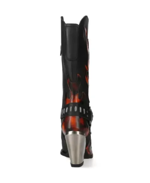 New New Rock Boot Bu -7901-1