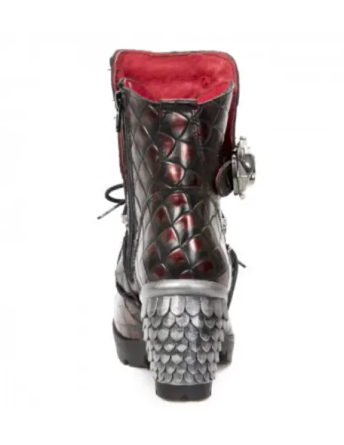 Clearance New Rock Boot Trai -Tr114-C1