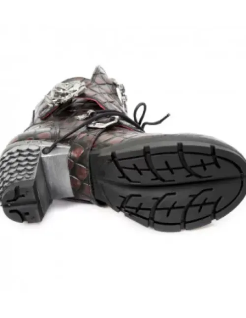 Clearance New Rock Boot Trai -Tr114-C1