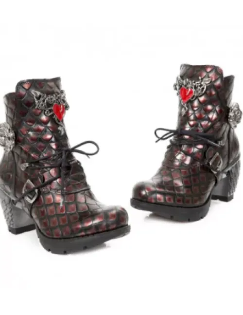 Clearance New Rock Boot Trai -Tr114-C1