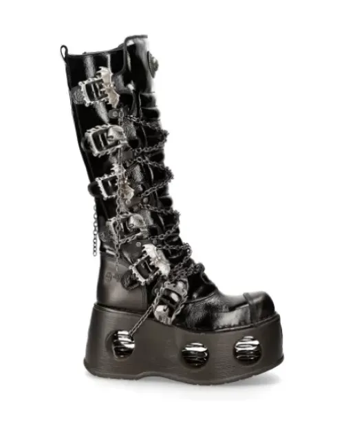 Best New Rock High Boot Back Neptuno -314-C11