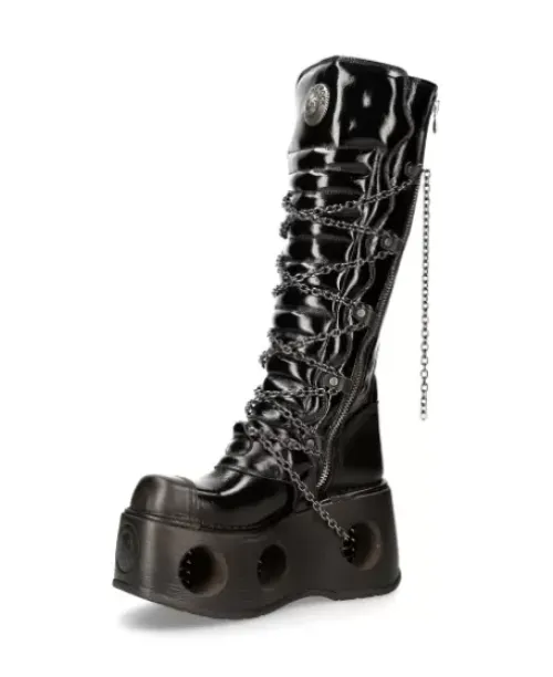 Best New Rock High Boot Back Neptuno -314-C11
