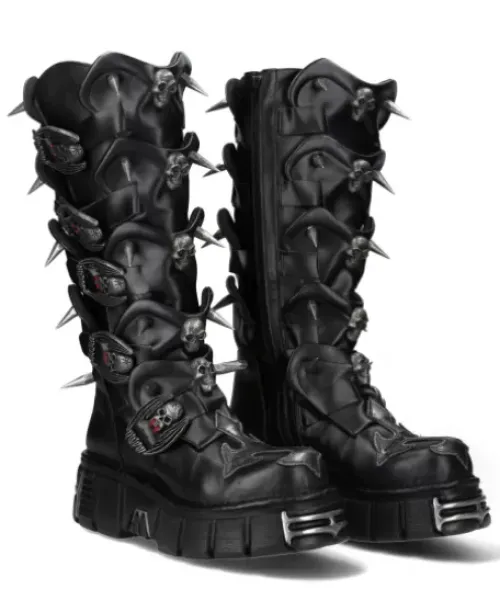 Outlet New Rock High Boot Back Tower -755-C4