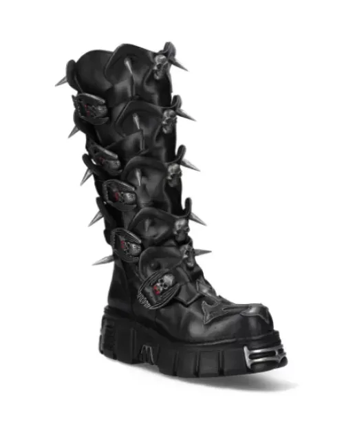 Outlet New Rock High Boot Back Tower -755-C4