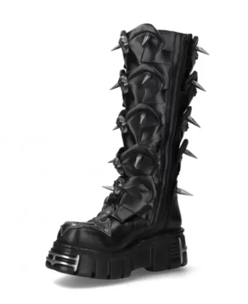Outlet New Rock High Boot Back Tower -755-C4