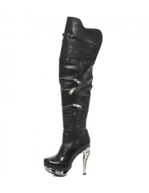 Clearance New Rock High Boot Punk -ag225-C1