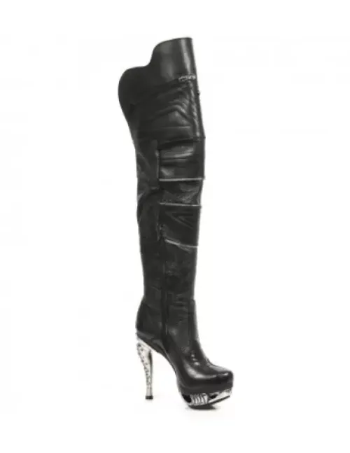 Clearance New Rock High Boot Punk -ag225-C1
