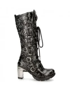 Outlet New Rock High Boot Trai -Tr004-C2