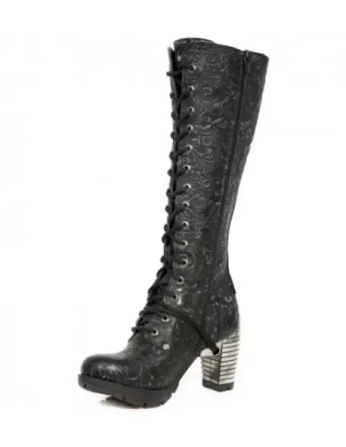 Discount New Rock High Boot Trai -Tr005-C2