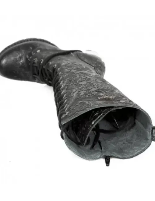 Discount New Rock High Boot Trai -Tr005-C2