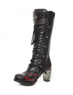 Best New Rock High Boot Trai -Tr138-1