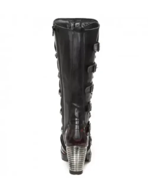 Best New Rock High Boot Trai -Tr138-1